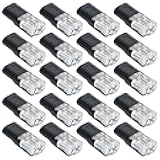 20pcs 2-Pin Low Voltage Wire Plug-in Connectors, Durable Low Voltage Quick Clip Double Wire Connector with Locking Buckle Lock-Grip Connector for 22–18 AWG LED Strip Lights for Lighting Projects