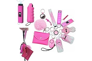 Women's Gift Set with Keychain, Card Case, Wristlet Lanyard and More