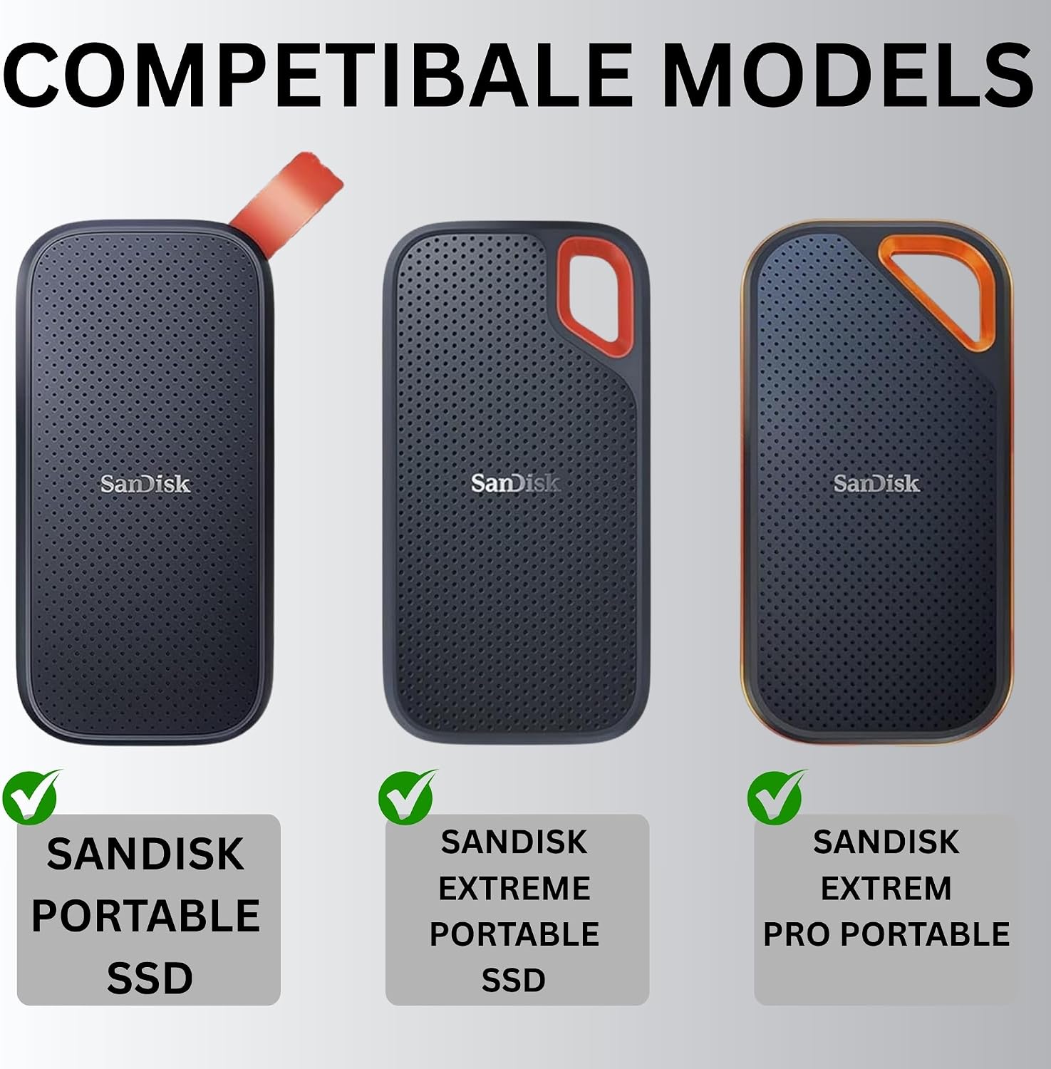 Hard Case Compatible with SanDisk Extreme Pro/SanDisk Extreme Portable External SSD 500GB 1TB 2TB - Small Protective Case - Soft Lining Material Hard Drive Case (Case Only, SSD Not Included)