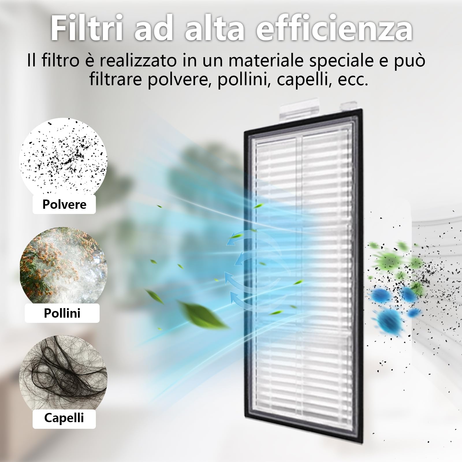 28 pezzi di Accessori per Roborock QV 35A / QV 35S / QR 798 / QR 598 robot, 2 Spazzole Principali, 6 Asciugamani, 6 Filtri, 6 Sacchi di Polvere, 6 Spazzole Laterali, 2 Utensili di Pulizia