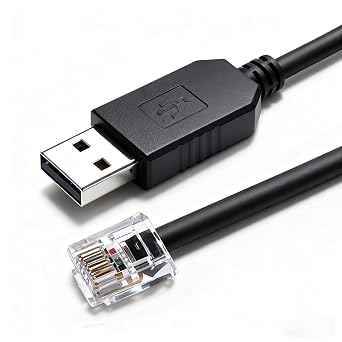 USB to RJ12 6P6C Hand Controller PC Link Cable of Orion Skywatcher Synscan, Hand Controller Serial Firmware Update Cable, FT232Chipset,1.8M / 6FT