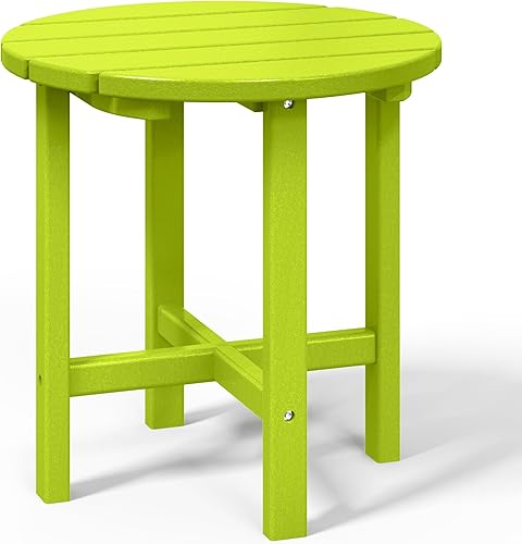 Vista 289 de WestinTrends Dylan Adirondack - Mesa auxiliar redonda para exteriores, color negro