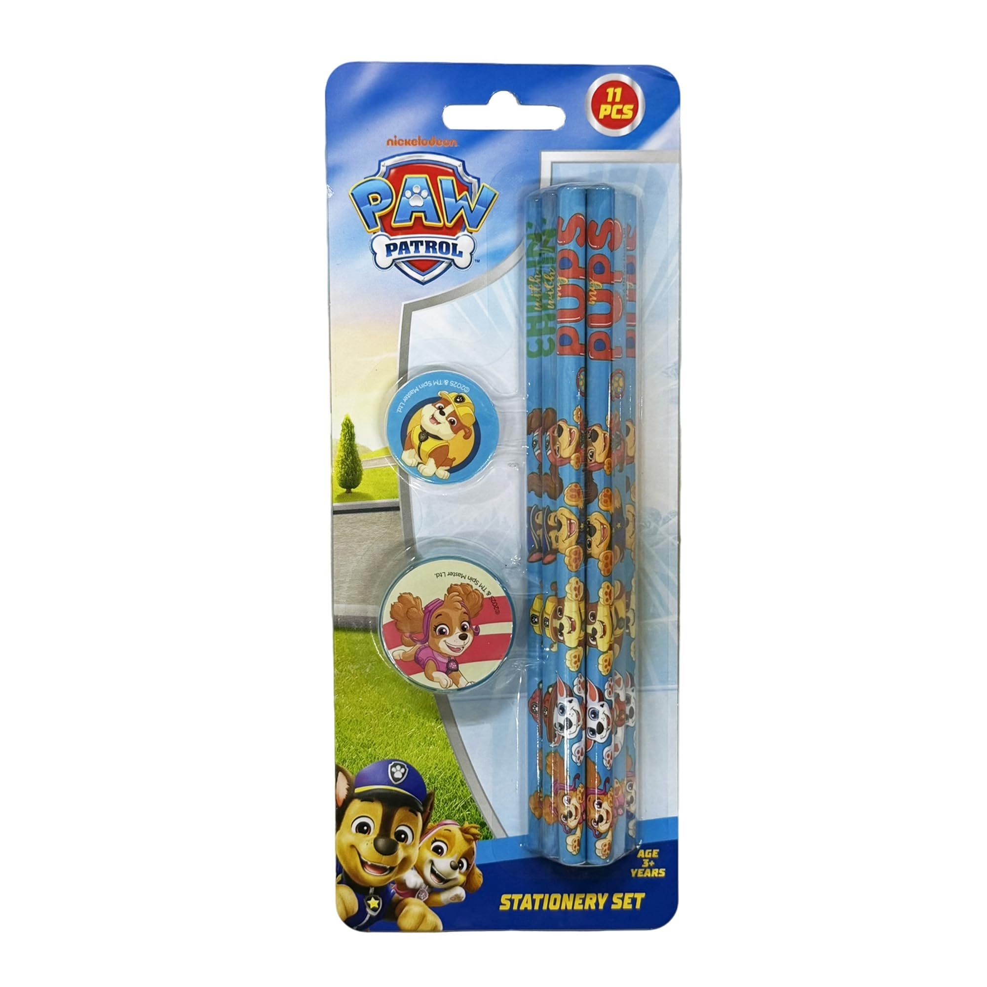 Paw Patrol 11 pcs Cartoon Stationery Kit – 9 Pens, 1 Rubber, 1 Sharpener – Best School Supplies-image-42