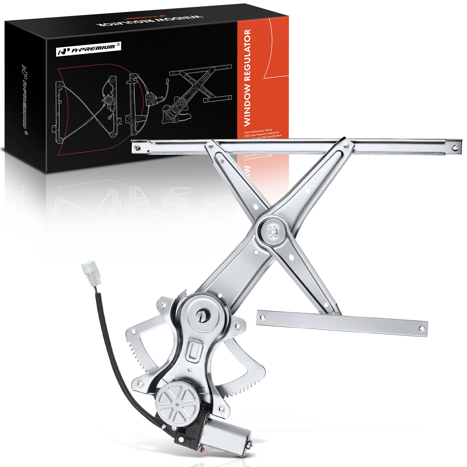 A-Premium Electric Power Window Regulator with Motor Compatible with Pontiac Vibe Toyota Matrix 2003-2008 L4 1.8L Wagon Front Left Driver Side