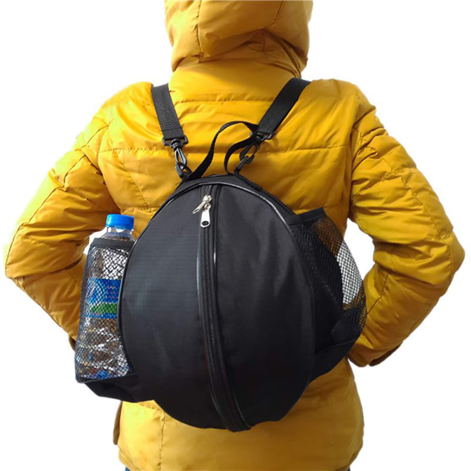 ITODA Borsa da trasporto professionale da pallacanestro borsa impermeabile portatile borsa a tracolla Oxford arrotondata palestra allenamento sport