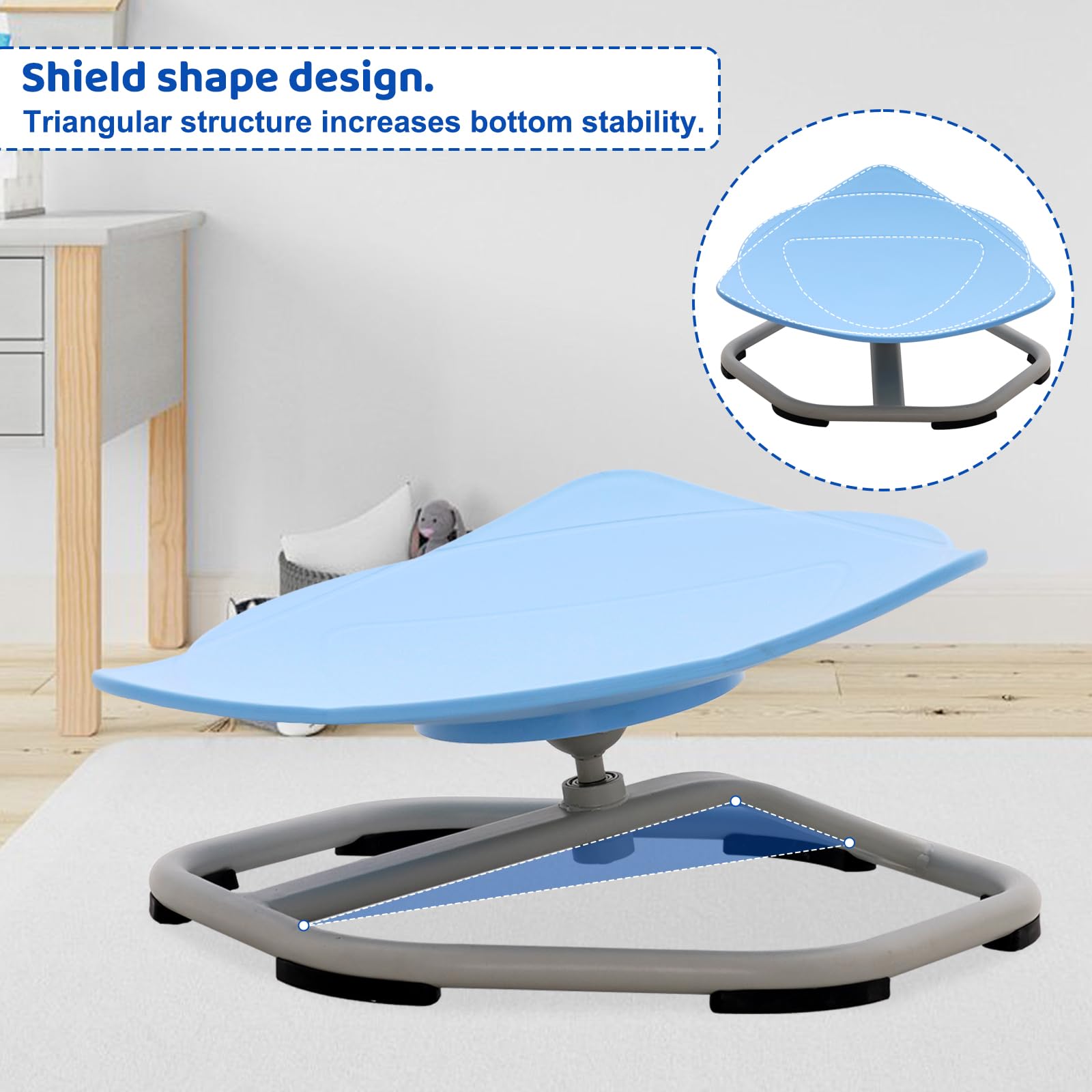 Silla Giratoria Sensorial Para Niños Con Autismo – Taburete De Equilibrio Y Coordinación, Capacidad 80 Kg, Diseño Antideslizante