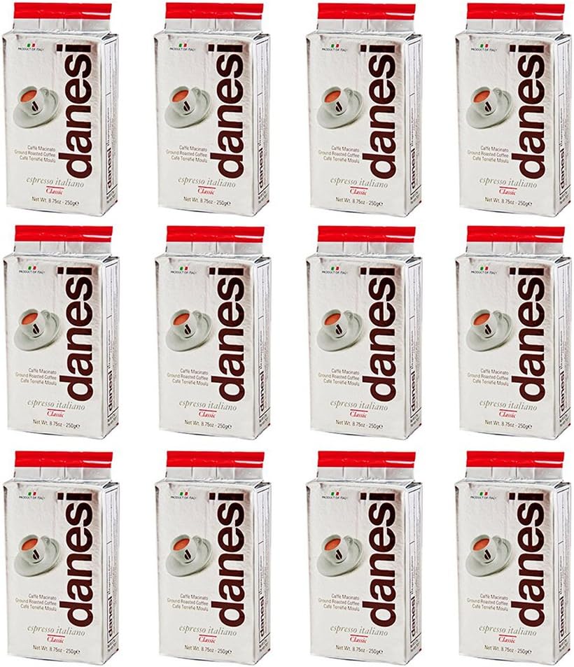 Danesi Caffe Classic Espresso Ground 8.75 oz Brick (Pack of 12)
