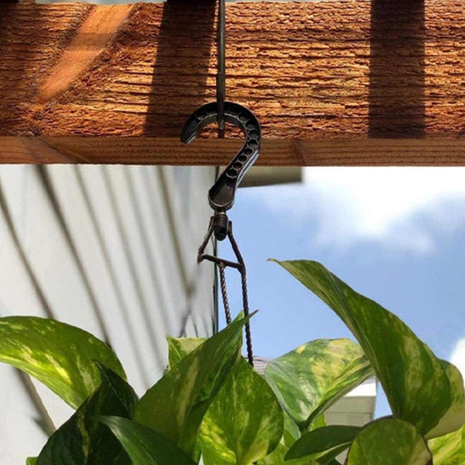 6 Ganci Da Recinzione In Ferro 20cm - Nero Per Piante, Cesti E Decorazioni Esterno - Foto 7