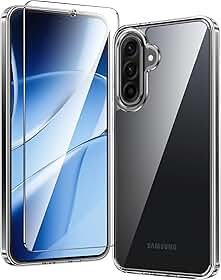 FNTCASE Capa para Samsung Galaxy A56-5G: Capa para celular Galaxy A36 5G de grau militar, proteção contra quedas, antiamarelamento, capa protetora transparente à prova de choque (transparente)