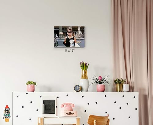 Miniatura 2 de HB Art Design Audrey Hepburn - Lienzo decorativo para pared, diseño de desayuno en Tiffany, arte para pared, decoración de dormitorio, sala de