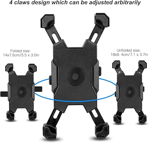 Miniatura 3 de VGEBY Soporte para teléfono móvil, soporte de teléfono impermeable con junta de PVC, soporte de teléfono de bicicleta de aleación de aluminio para