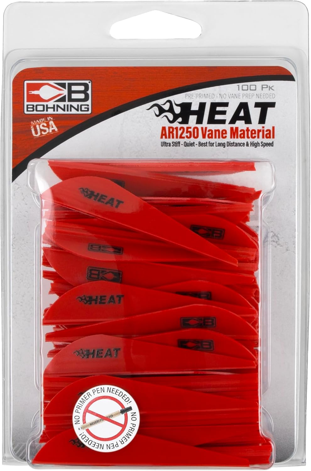 Heat Vane, Low Profile Hunting Vane, 2.5" 36pk, American Flag