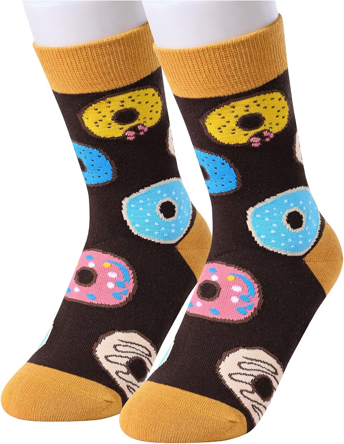 HAPPYPOP Boys Girls Crew Socks Novelty Crazy Shark Animal Space Sports Food Socks for Kids Gift: Clothing, Shoes & Jewelry