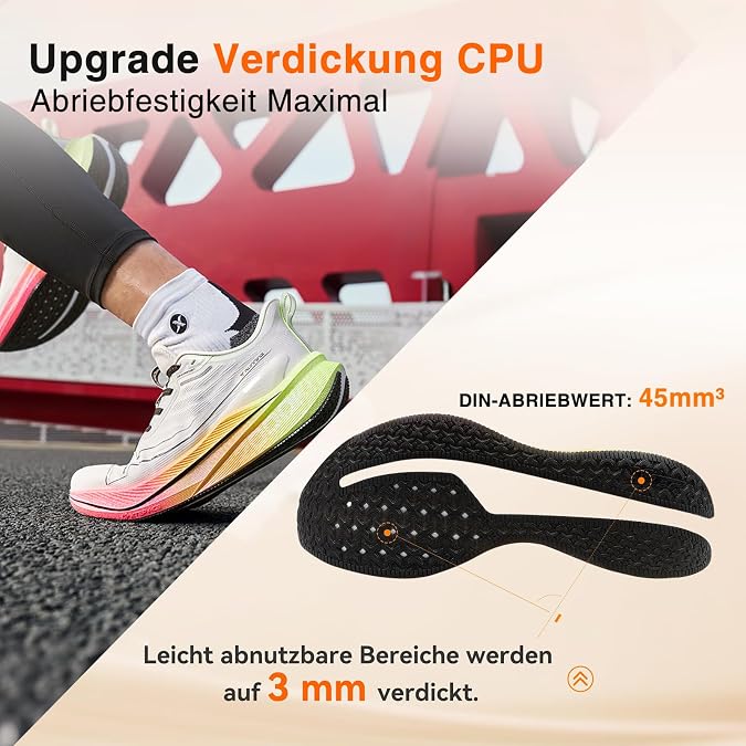 XTEP Professional 2000km Men's Running Shoes for Test TrainingHigh Damping Strong Recoil Capability Sneakers Non-slip and durable sports shoes ideal for long-distance running from 10km