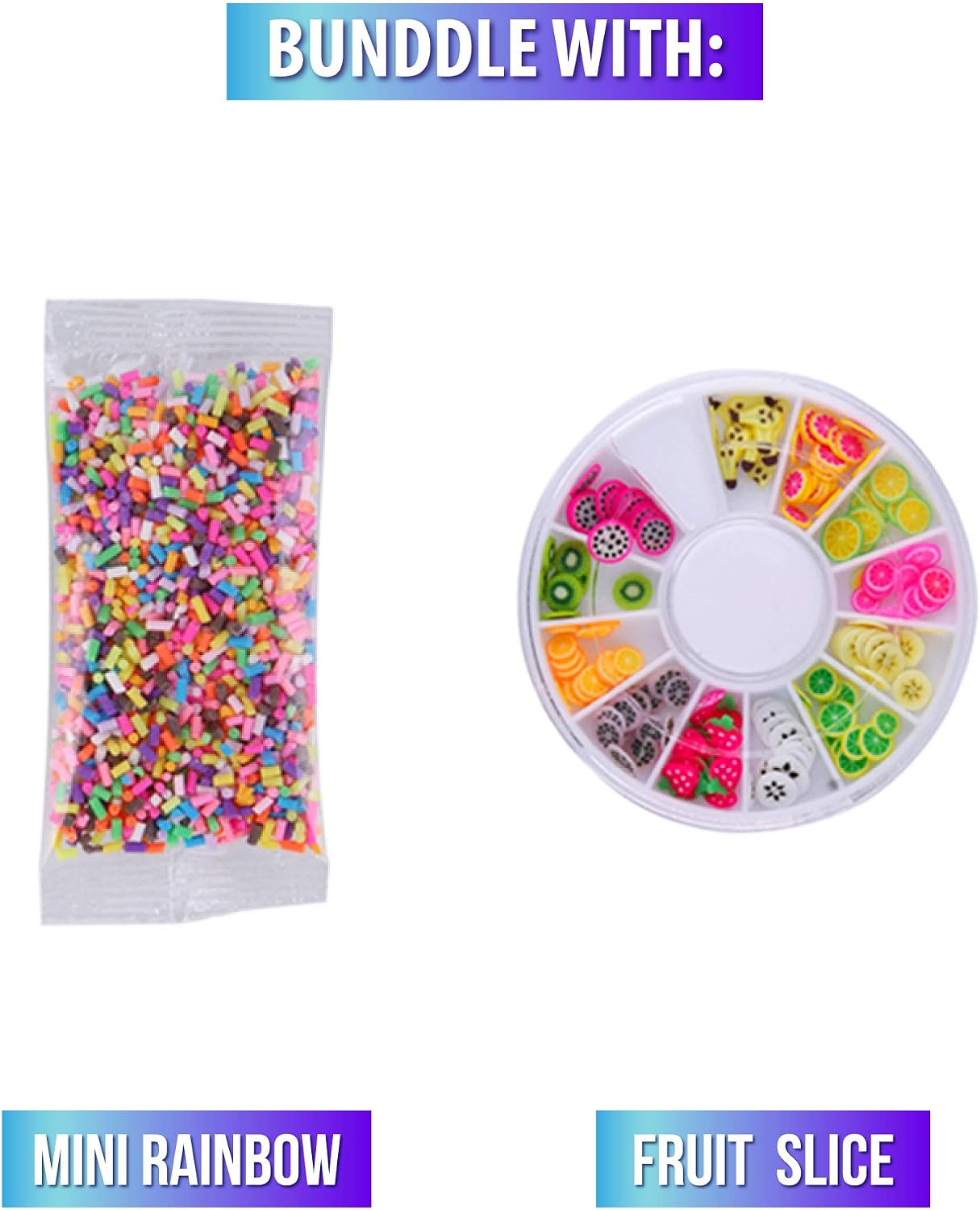 Slime Foam Beads Floam Balls – 18 Pack Microfoam Beads Kit 0.1-0.14 and 0.28-0.35 inch Colors Rainbow Fruit Beads Craft Add ins Homemade DIY Kids Ingredients Flome Styrofoam Supplies Big