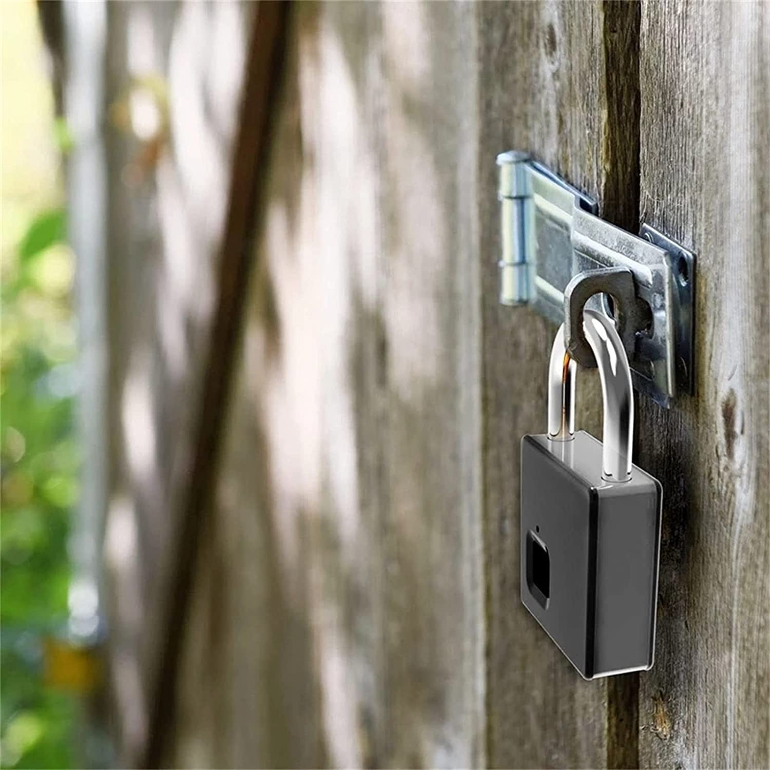 Candado de Huellas Dactilares, USB Candados Inteligentes Recargables, Cerradura sin Llave portátil for el casillero, Mochila, Maleta, gabinete, Bloqueo de Huellas Dactilares de aleación de Zinc
