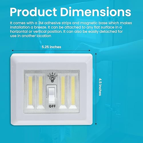 Miniatura 3 de Diamond Vision - luz nocturna doble led COB Promie con apagador