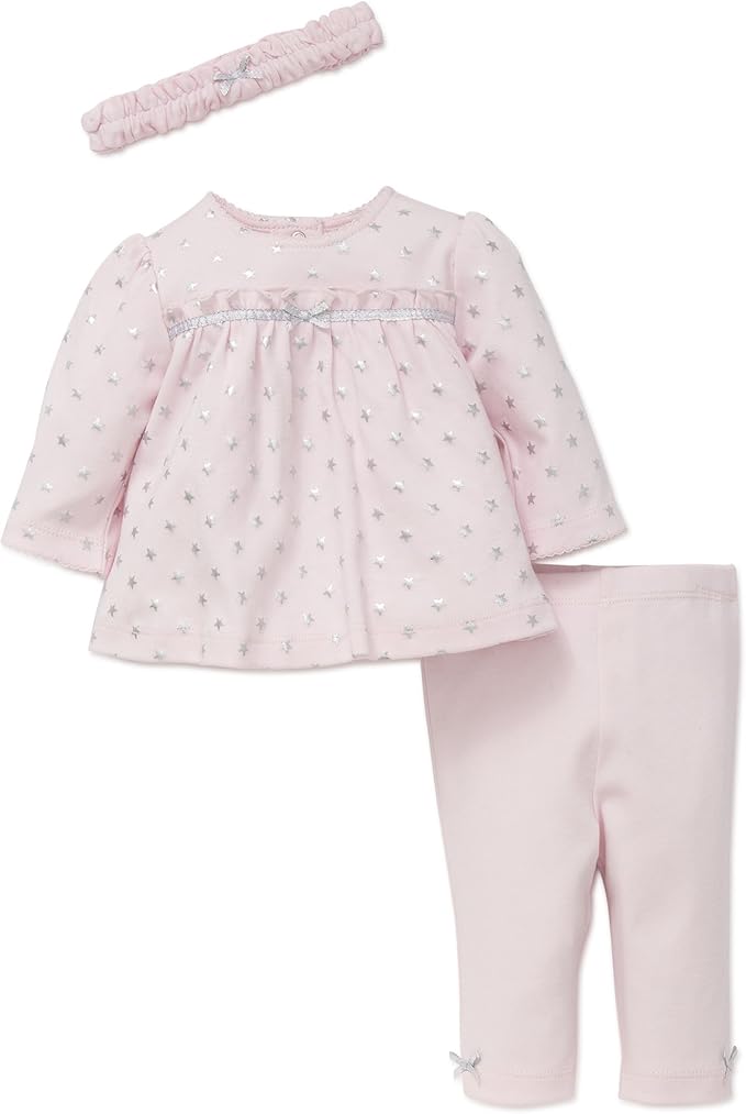 Little Me Baby Girls' 3 Piece Tunic and Legging Set with
