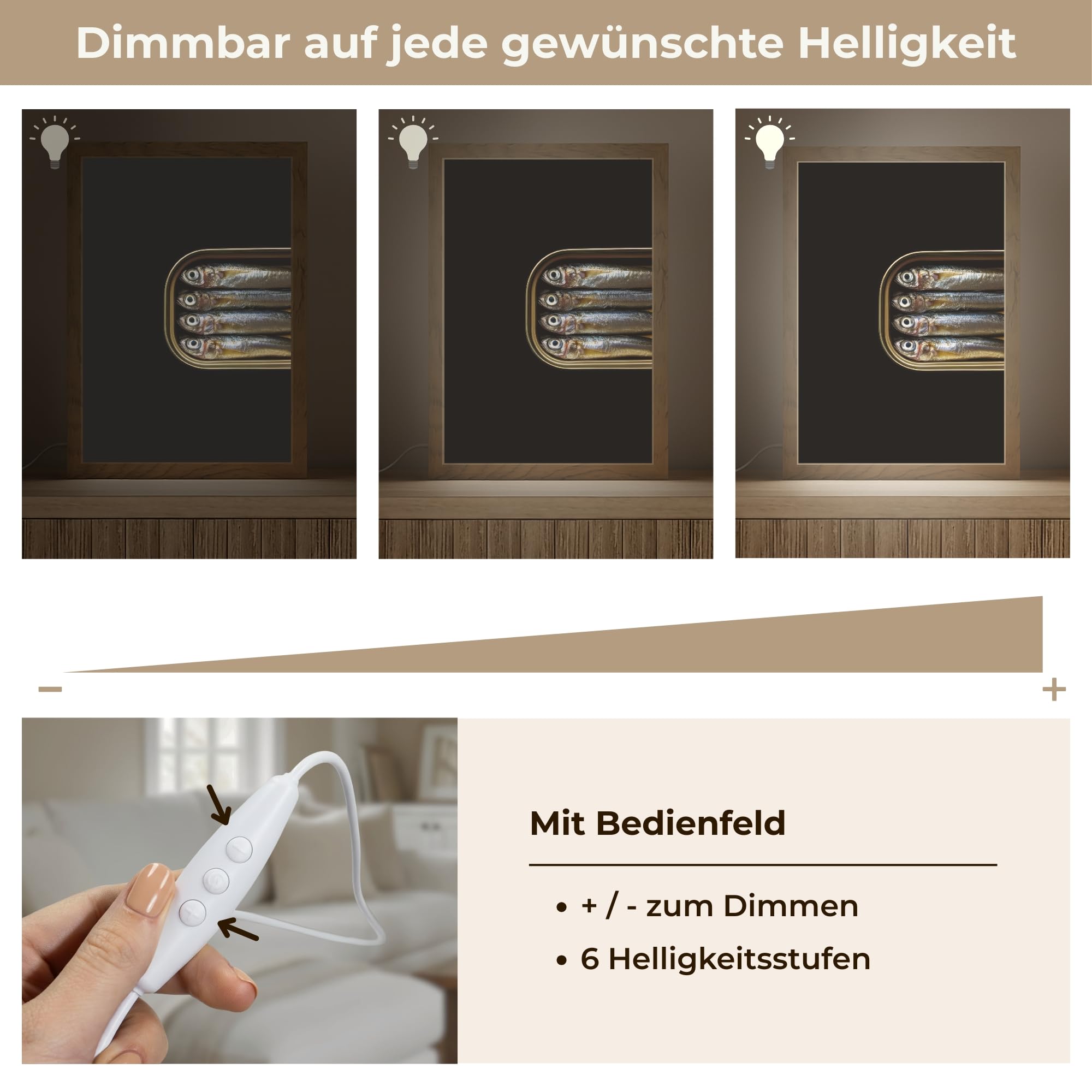 Nachtlicht Dimmbar LED Nachttischlampe Klein Warmes Licht Table