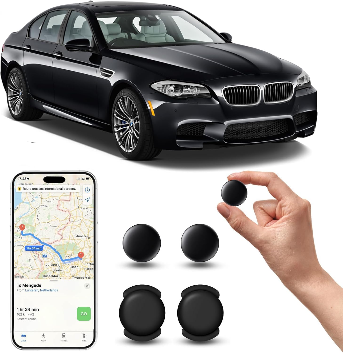 Mini GPS Tracker for Vehicles Hidden Magnetic Car Tracker No Monthly ...