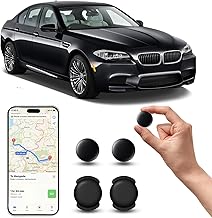GPS Tracker Auto Ohne ABO (iOS), Keine SIM-Karte erforderlich, Versteckter Magnetischer Mini GPS Tracker für Kinder und Haustiere, Ohne Monatliche Kosten, Kompatibel mit der Apple Find My (2 Schwarz)
