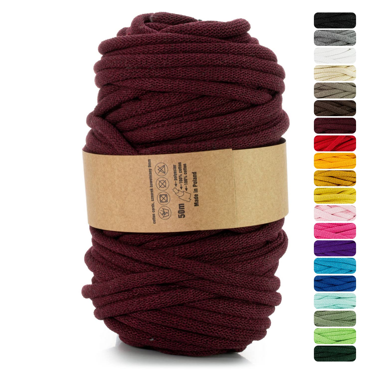 Netuno 1x Macramé garen ivoor 5 mm 100 m Katoenen koord met polyester kern voor macramé knutselen Dikke garen Netuno 1x Macramé garen ivoor 5 mm 100 m Katoenen koord met polyester kern voor macramé knutselen Dikke garen
