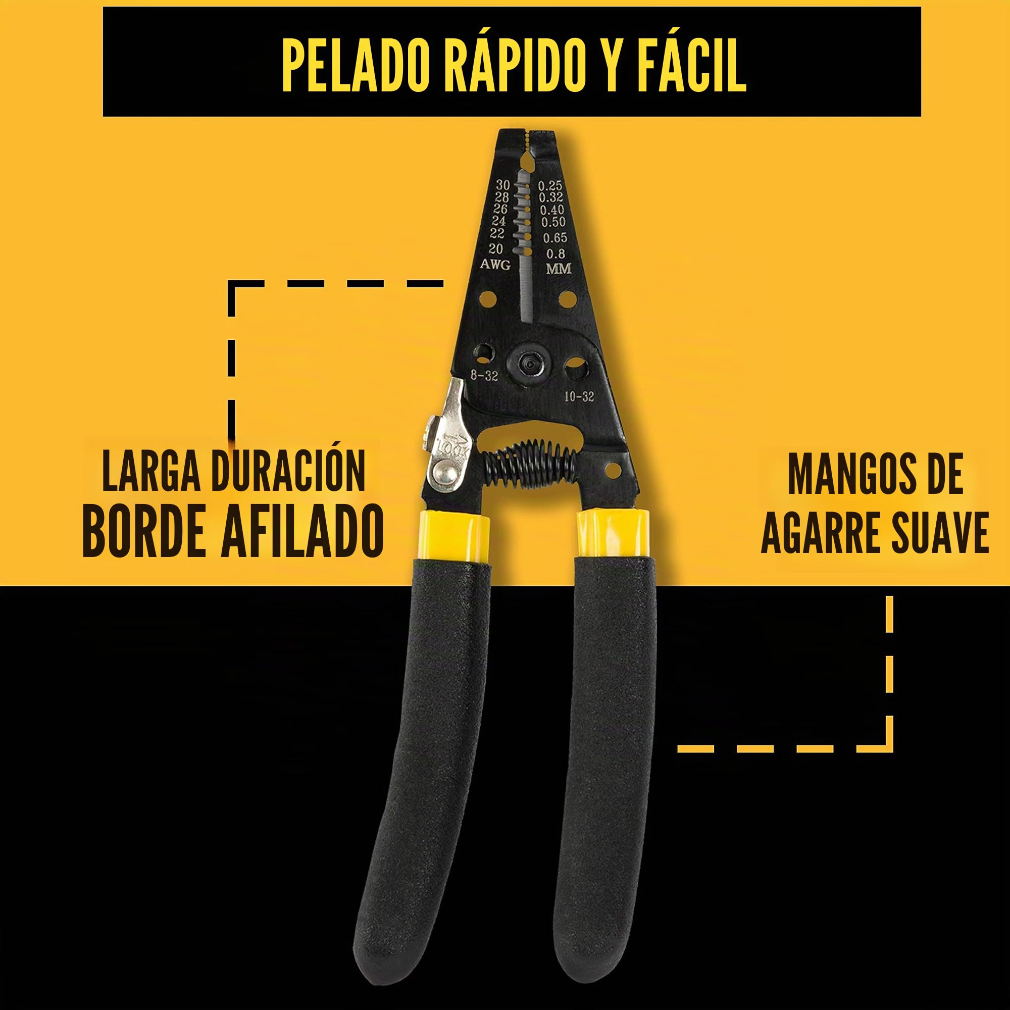 InstallerParts Kit de herramientas de reparación de red 15 en 1 - Juego de herramientas electrónicas | Herramienta de crimpado, probador de cables LAN/Ethernet/Cat5/Cat6, pelacables de calibre,