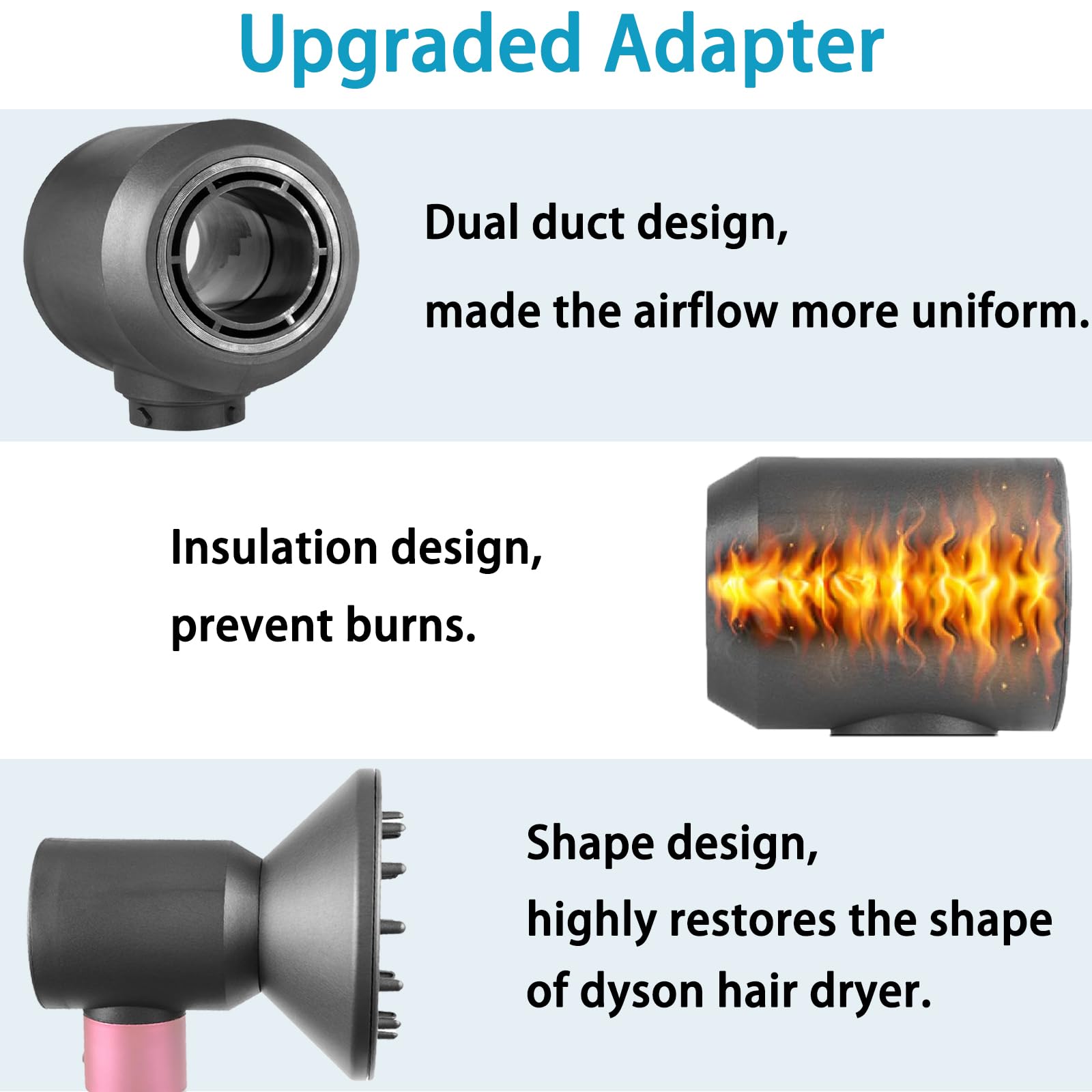 Amazon.co.jp: エアラップスタイラー用ダイソン用アダプターヘア