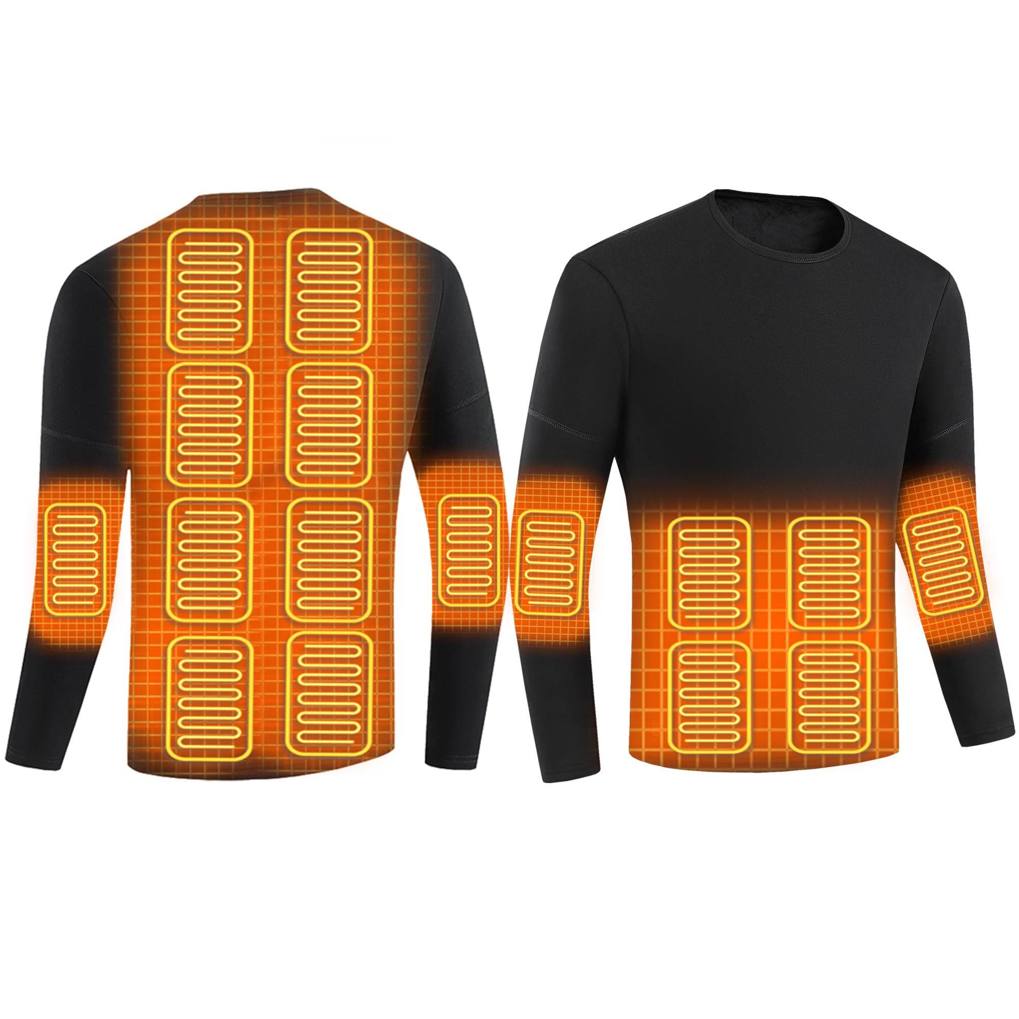 Camiseta Térmica Calefactada para Hombre Calefacción Eléctrica Ropa Interior Camisa Caza Esquí Moto Deporte Al Aire Libre Ropa Calefactada