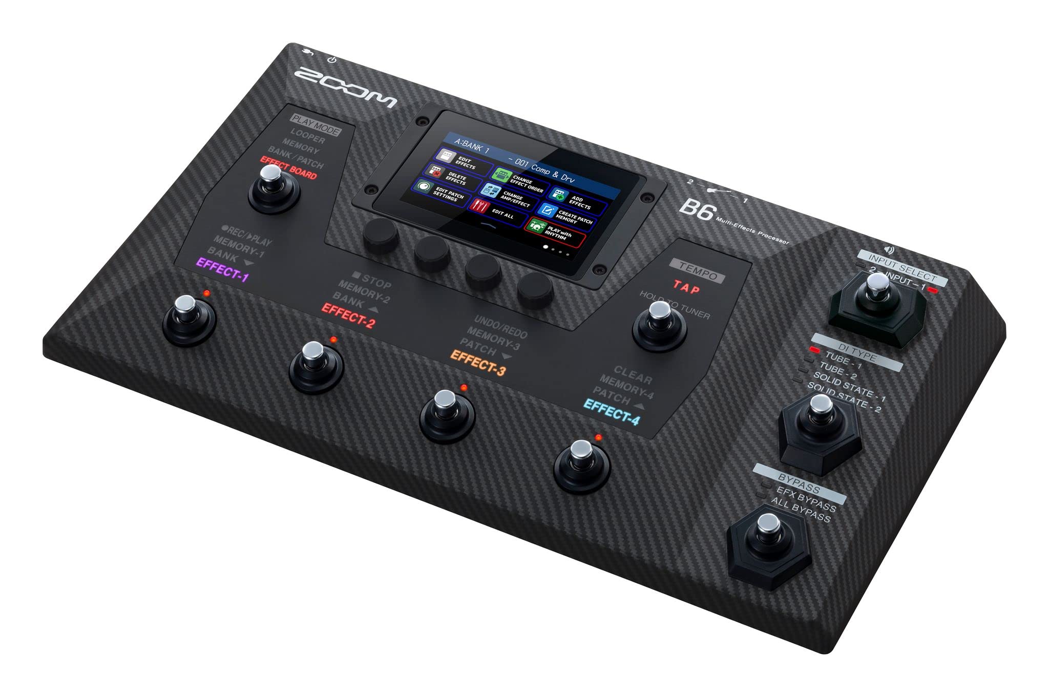 Zoom B6 - Pedaliera multieffetto e IR loader per basso