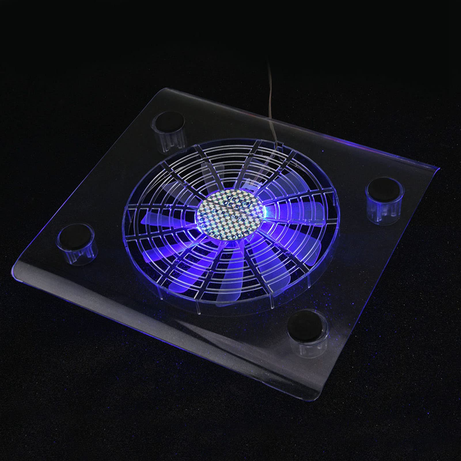 USB Ultra Silencieux, Ventilateurs de Refroidissement avec LED RGB H800 Ohrpolster Notebook Cooler Lights pour Laptop