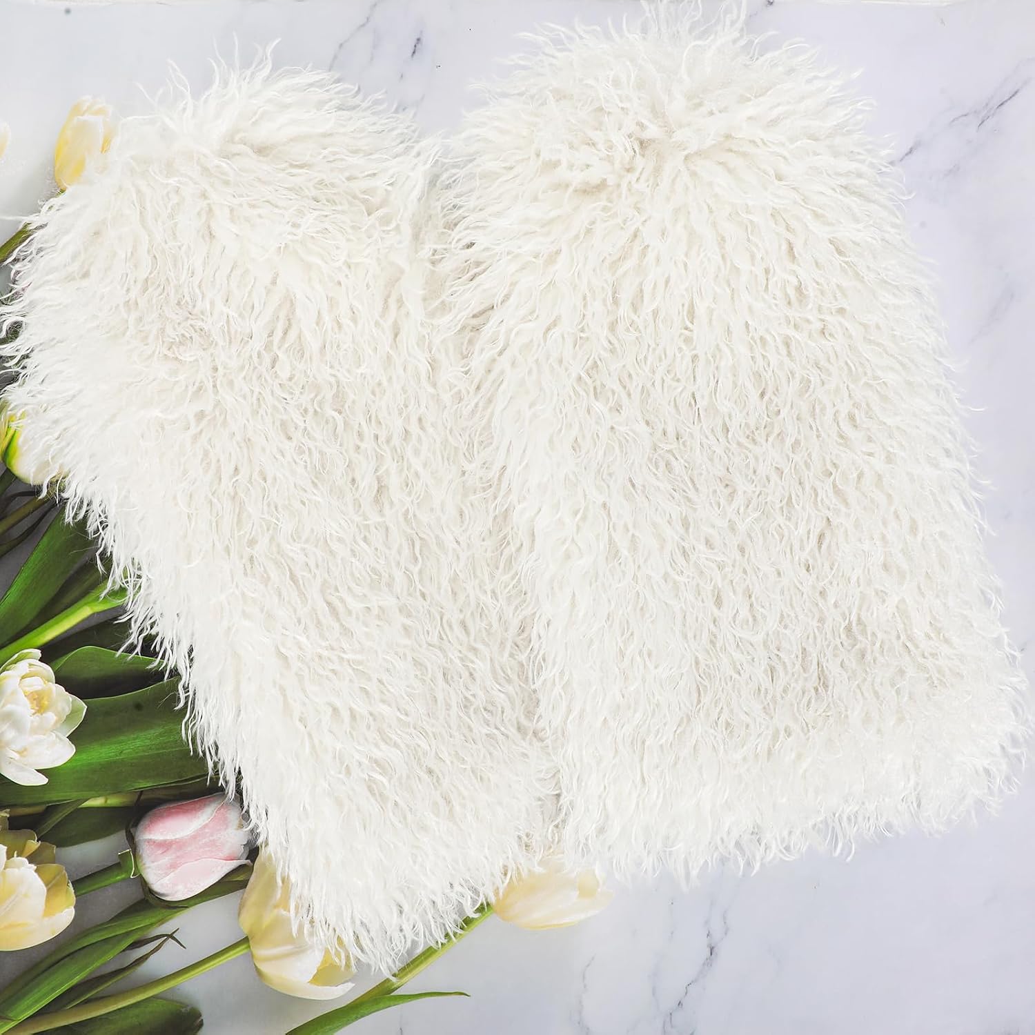 XEPST Fur Fuzzy Leg Warmers Furry Boot Covers for Women, Warm Fuzzy Boot Cuff Fluffy Leg Warmers
