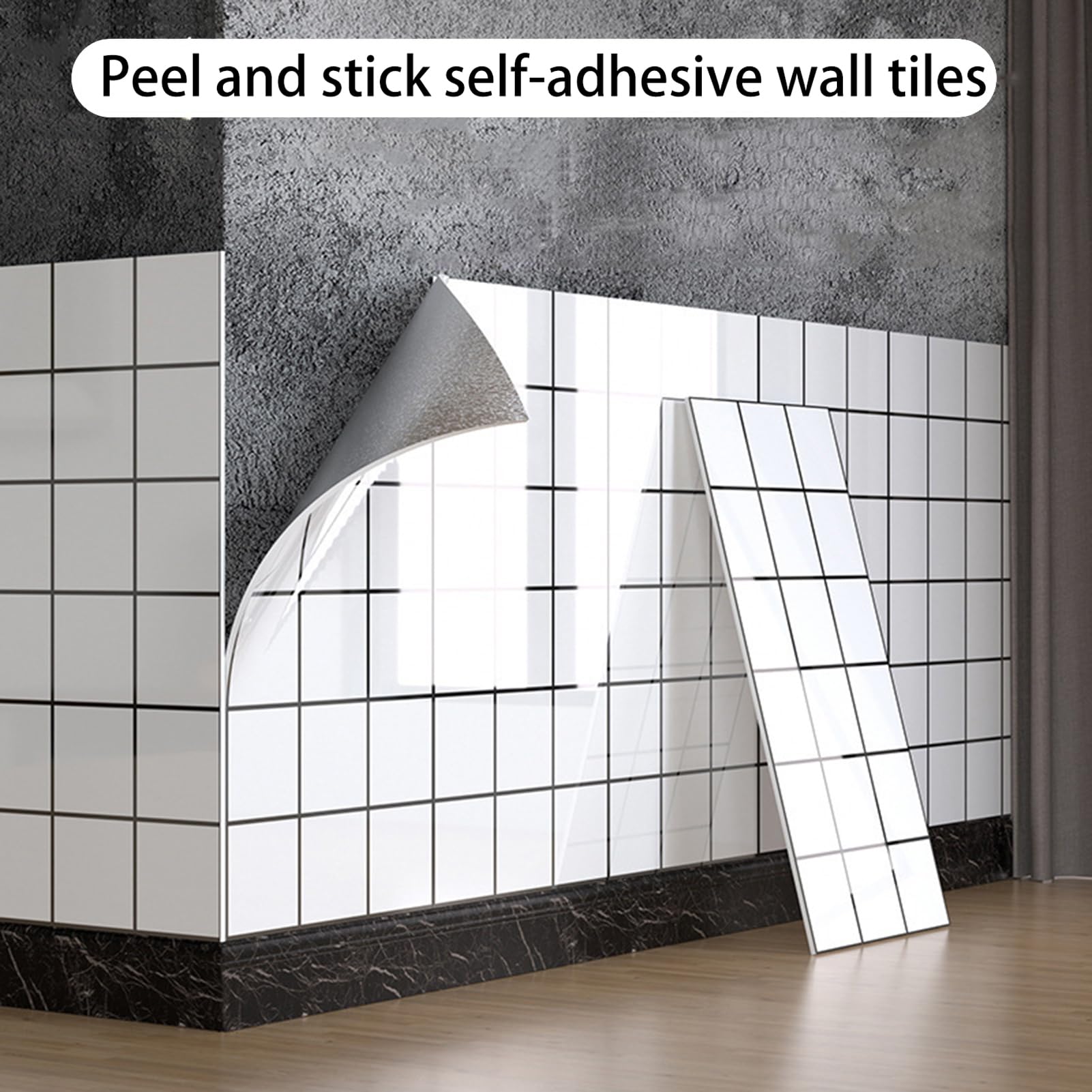 YFQHZDS Paraschizzi Autoadesivo in Marmo, 60X30 Cm, Piastrelle Autoadesive in PVC, Paraschizzi Impermeabile per Cucina, Bagno E Soggiorno,Style6,20pcs