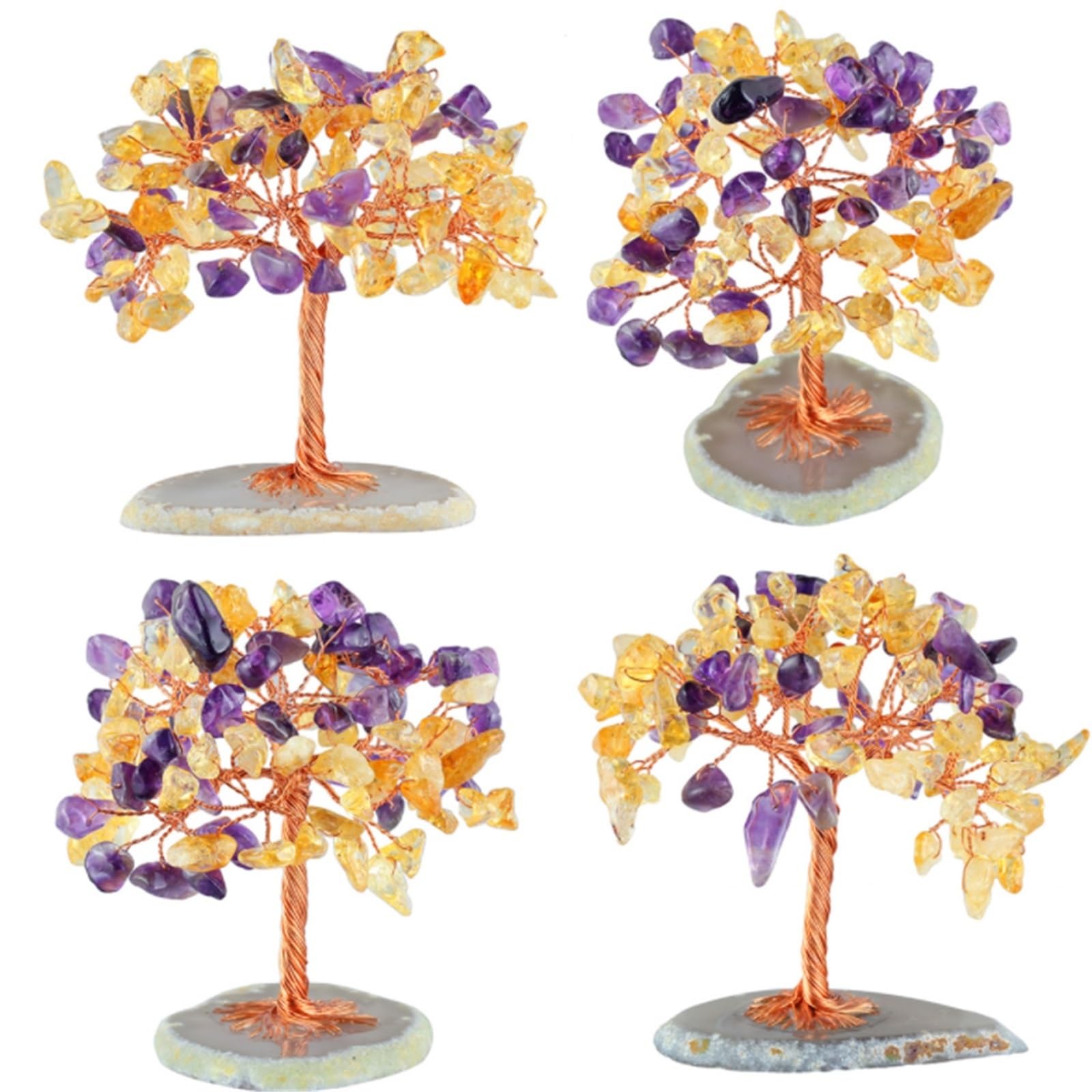 albero di cristalli, Albero di cristallo dell'albero dei soldi for la decorazione della scrivania, albero pietra for l'energia positiva, decorazioni con pietre preziose, Fengshui