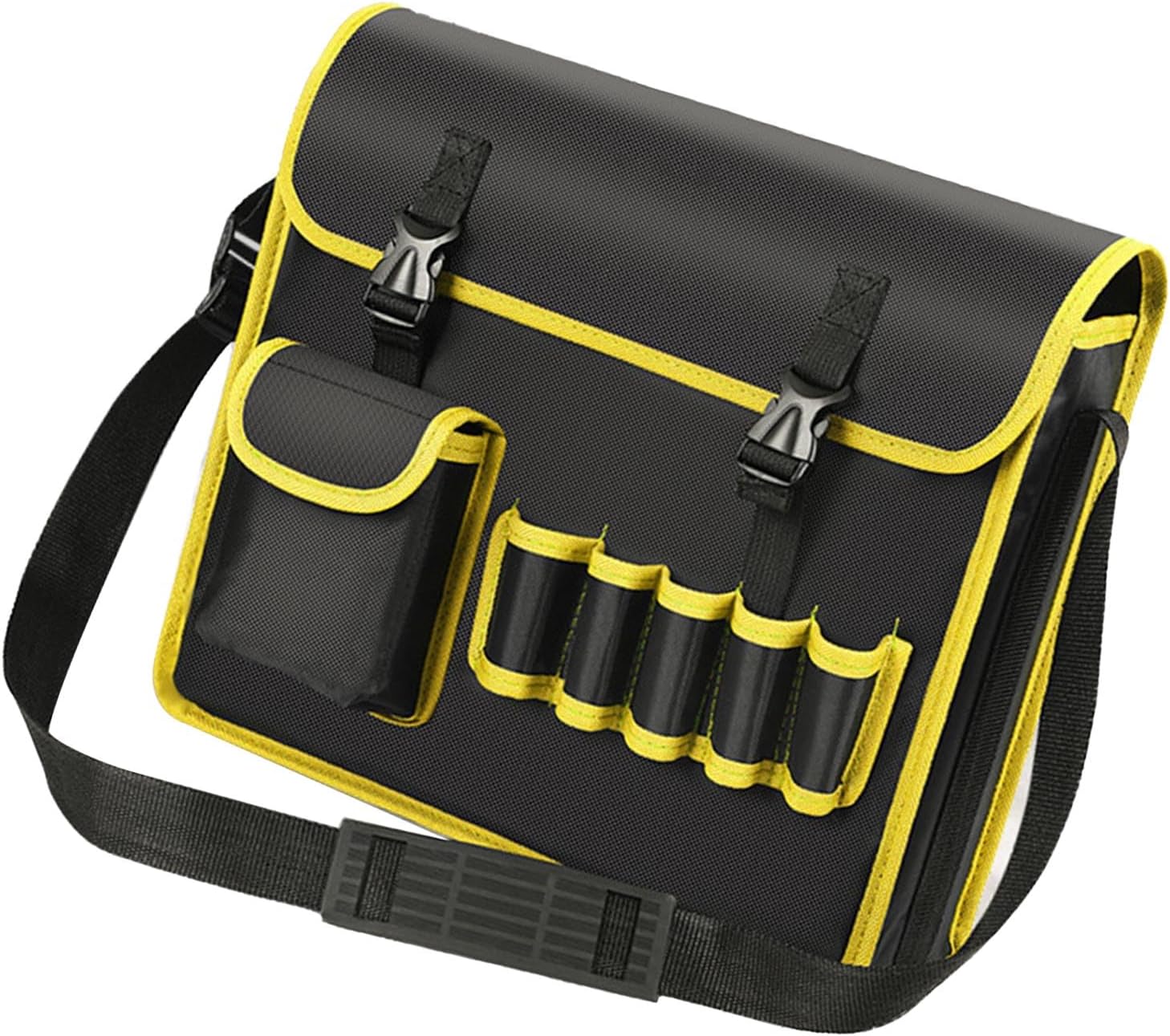 Kadimendium Shoulder Bag Multiple Pockets Large Capacity Canvas Electrician Tool Bag Messenger Bag for Parts Sorting and Organization , Kadimendiumsi9kmfb8qe