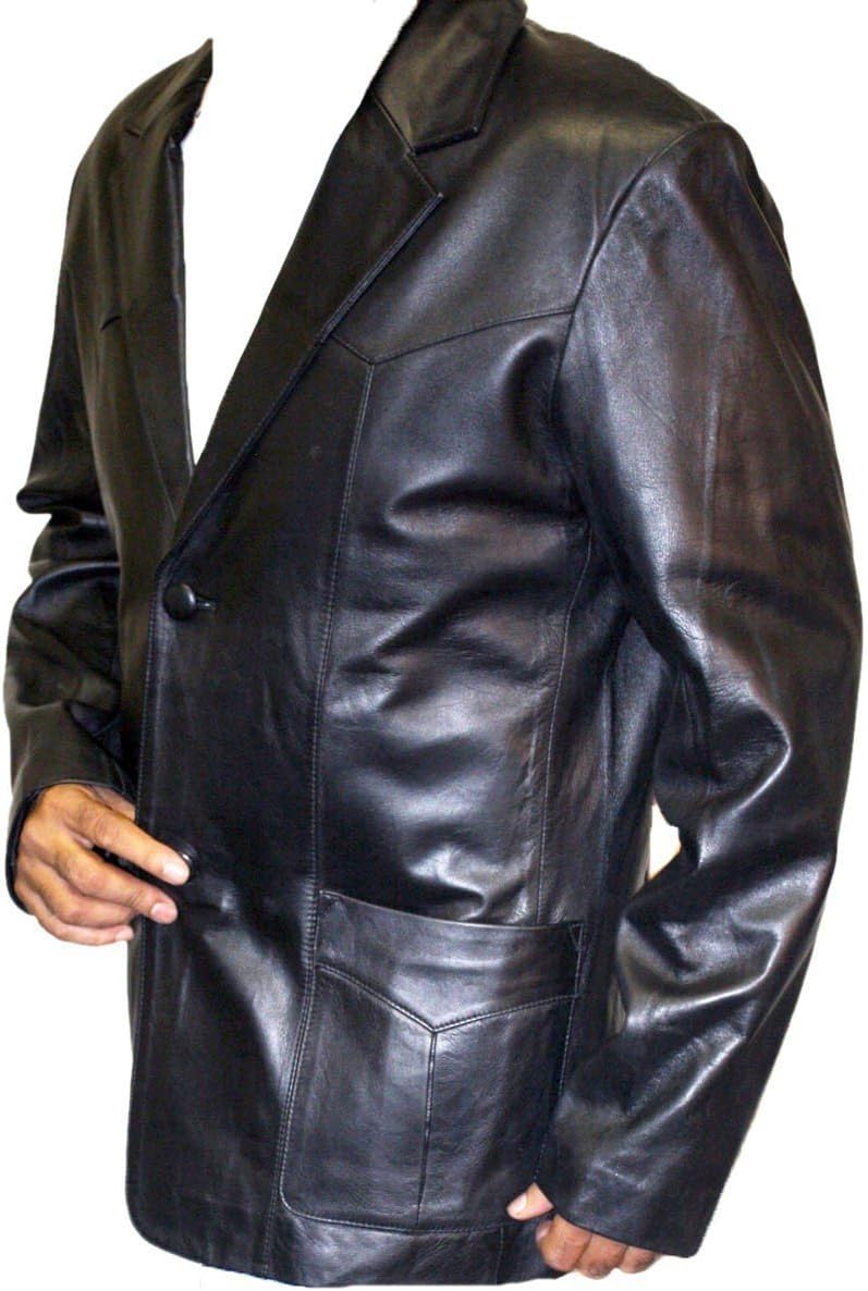 Men's Continental Genuine Soft Lamb Skin Blazer 2 Buttons closure-620