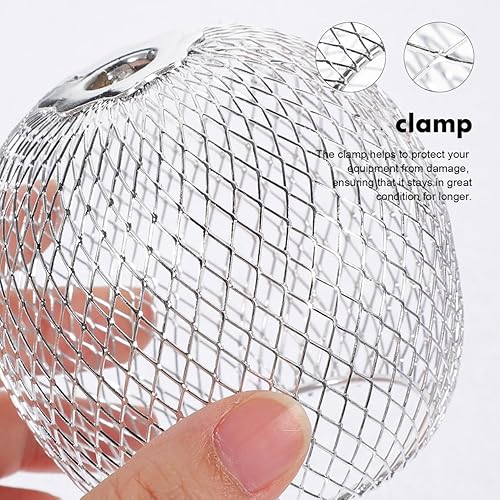 Miniatura 6 de Pantalla de metal abierto para decoración de 2.75 pulgadas, cubierta de pantalla de lámpara redonda, lámpara colgante creativa para techo y