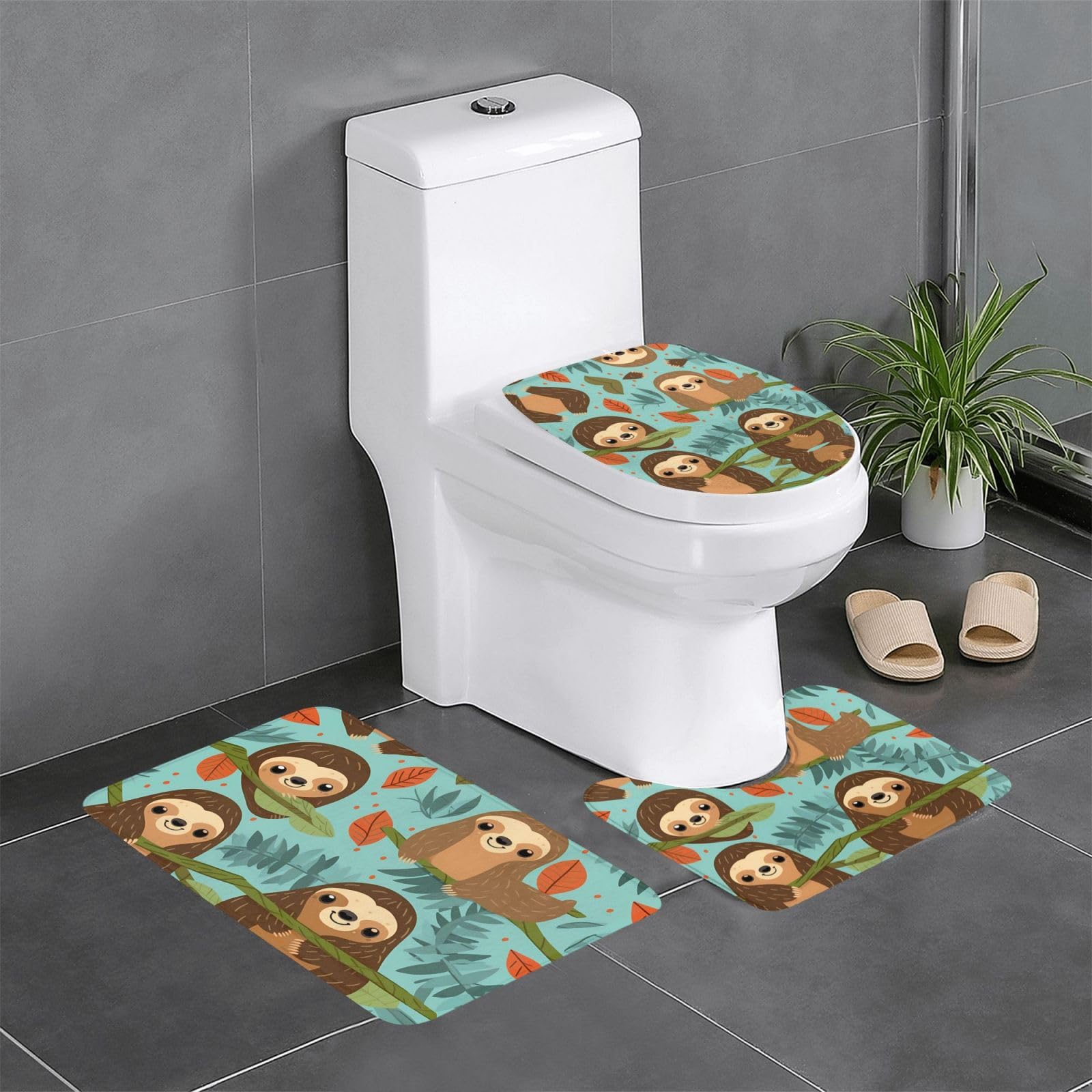 Tapis de sol de toilette paresseux lavable pour garder un sol sec et sain