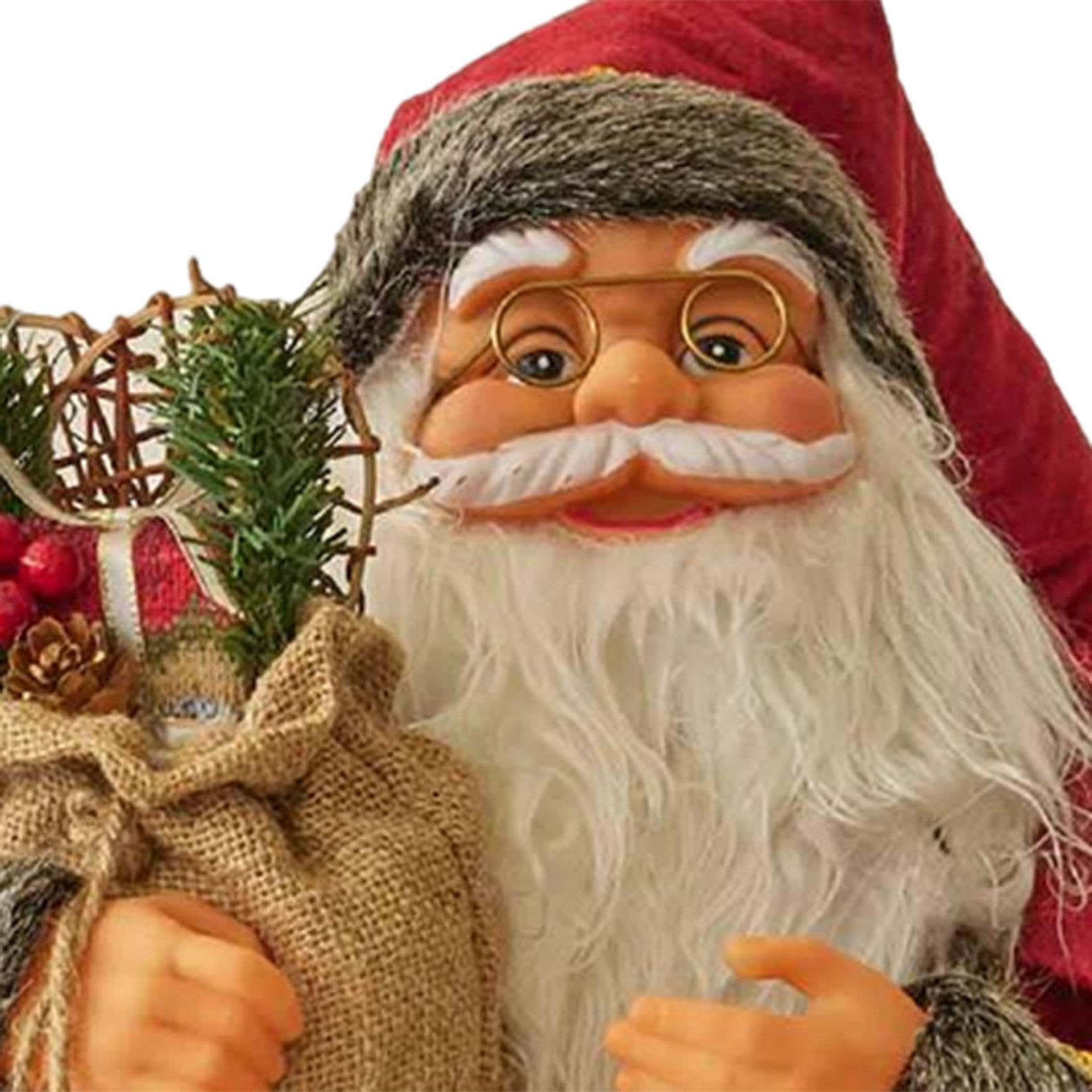 Harilla Stehende Weihnachtsmann-Puppe, Weihnachtsdekoration, Geschenk für Freunde, Schreibtisch-Ornament, Weihnachtsmann-Figur für das Wohnzimmer im, 60cm