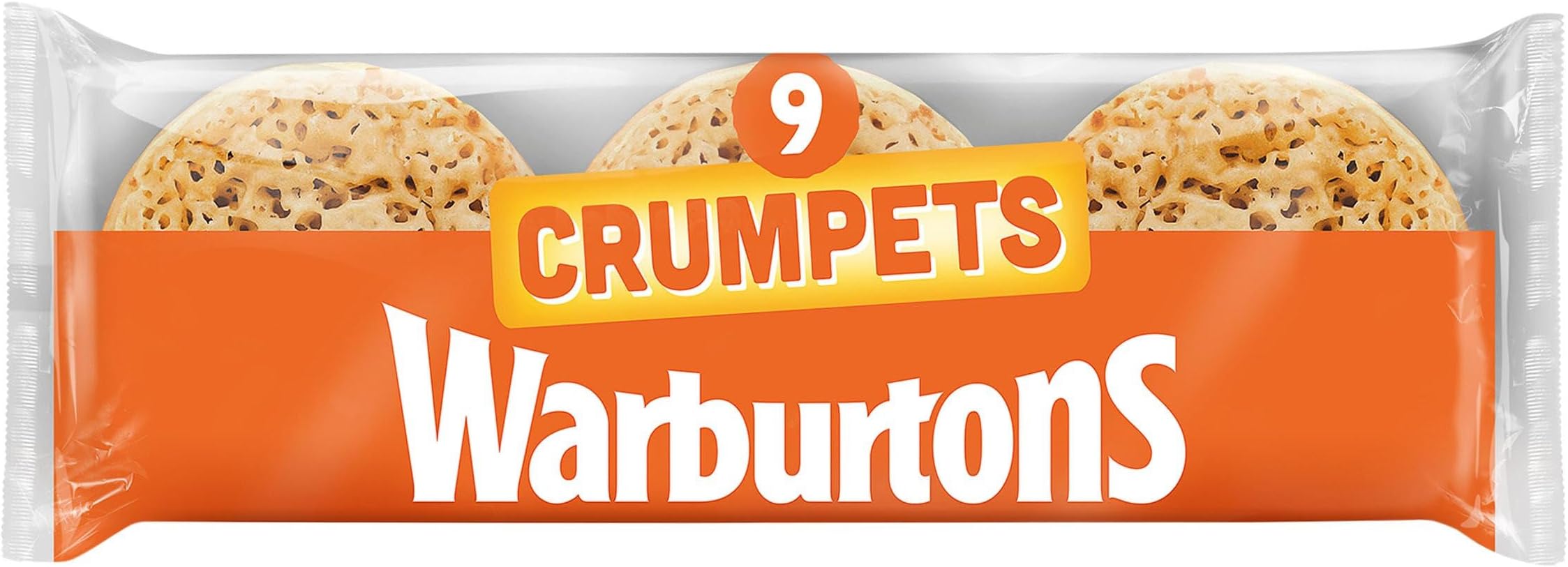 Warburtons Crumpets, Pack of 9, 330g