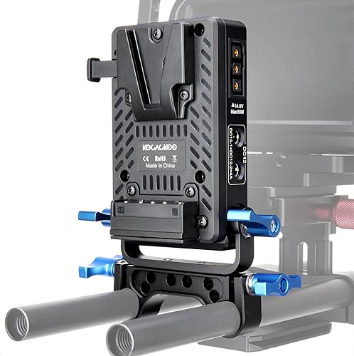 Miniatura 2 de KOCACKOO Mini placa adaptador de batería de montaje en V con D-tap, dos puertos de salida DC 8V4A, dos DC 12V4A, USB 5V2.1A y USB 5V3A, 9V2A, 12V2A,