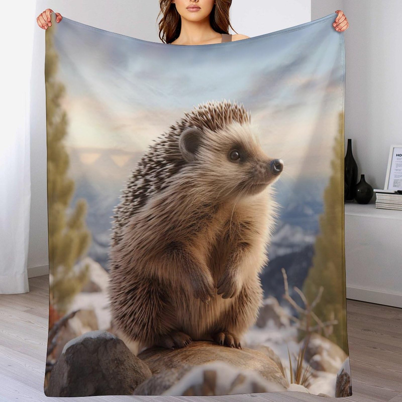 Couverture polaire chaude flannel contre le froid sur le canapé 100x130cm