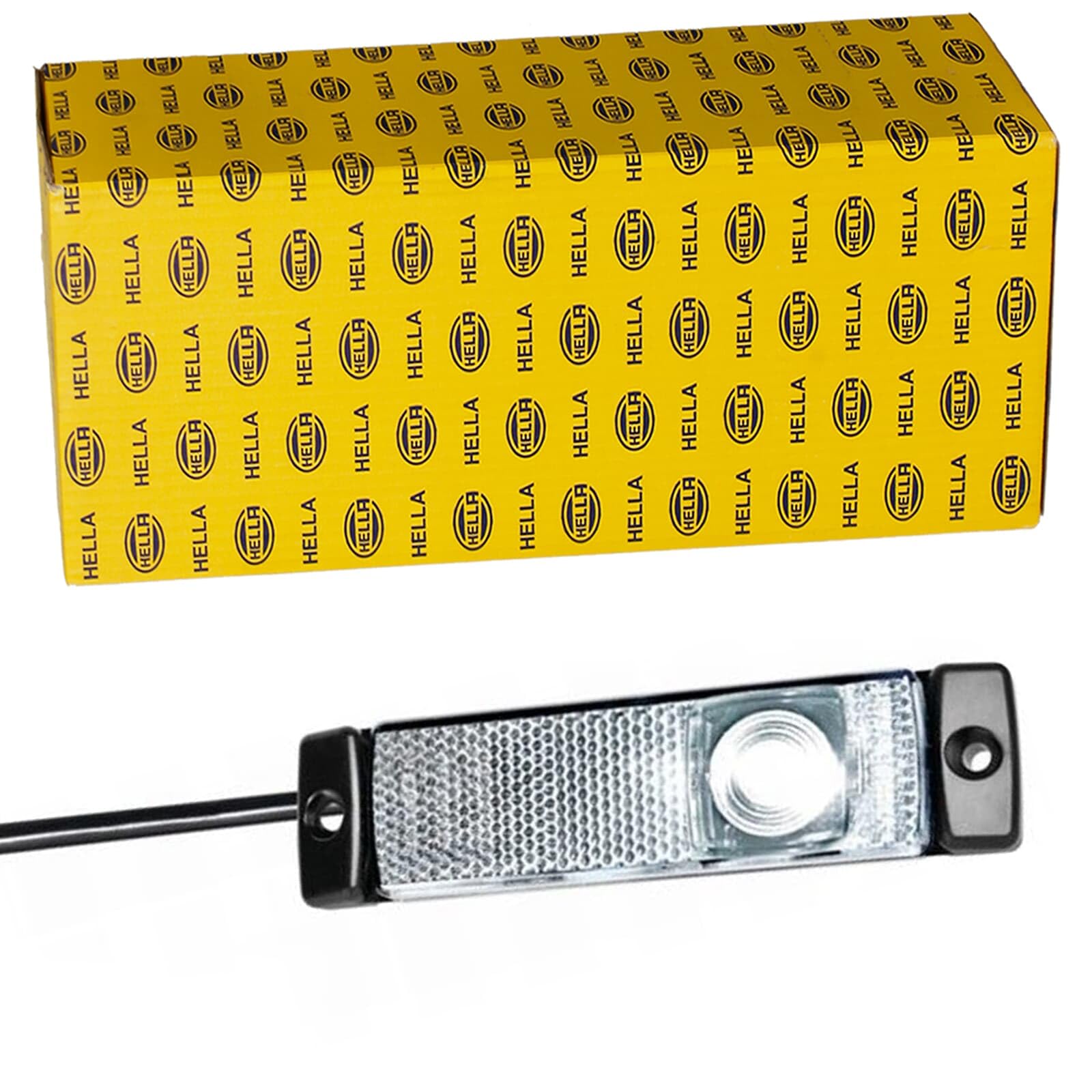 HELLA 2TM 008 645-931 Breedtelicht - LED - 12V - Opbouw/Schroefaansluiting - Lenskleur: Rood - LED lichtkleur: Rood - Kabel: 500mm - Achter