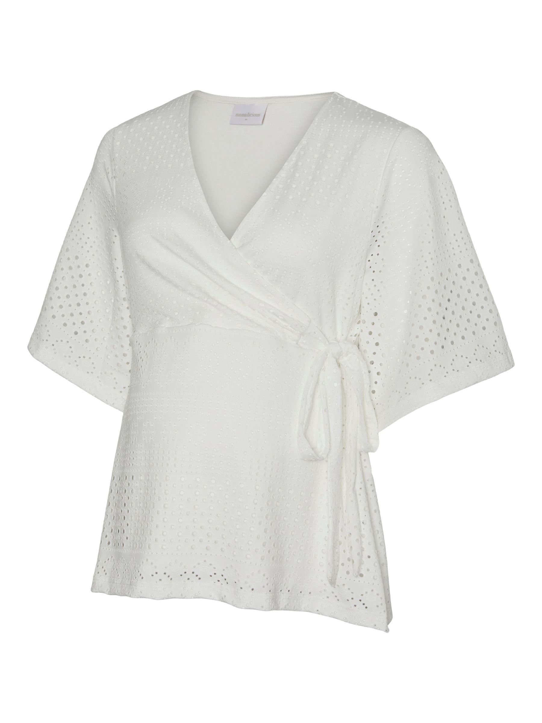 MAMALICIOUS Female Bluse Normal geschnitten V-Ausschnitt Top | Blouse