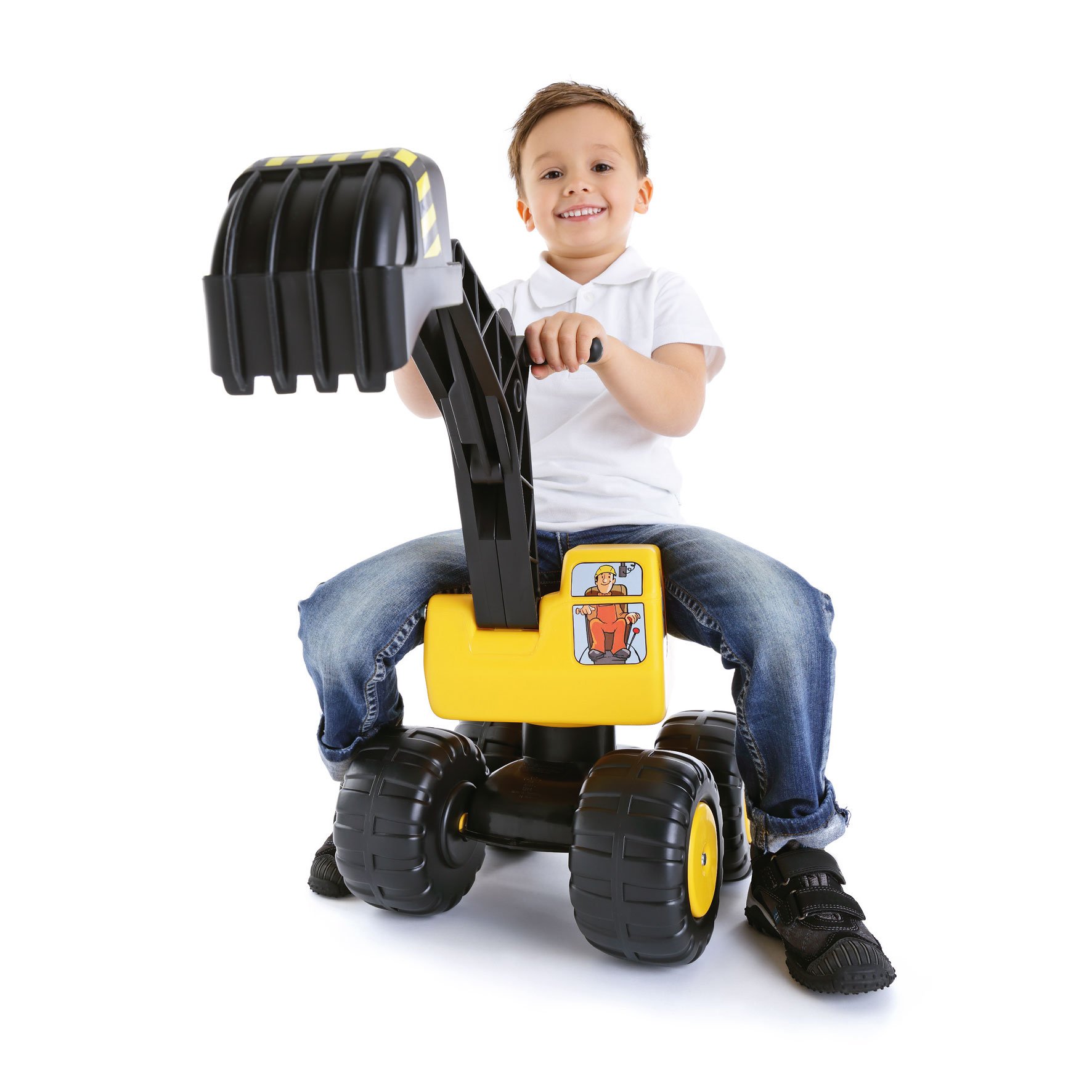 Mobby-Dig Sitzbagger, 65 cm - Sandspielzeug Kindergartenqualität