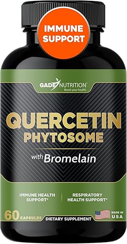 Gade Nutrition - Fitosoma de quercetina con bromelina I altamente purificado 95% I 50 veces mayor absorción, forma más eficaz de quercetina mejorada