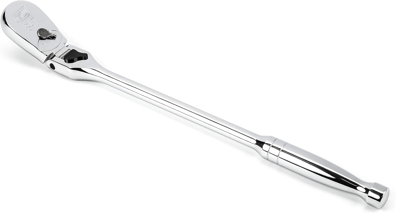 GEARWRENCH 1/2" Drive 84 Tooth Locking Flex Head Teardrop Ratchet 17" - 81362A-07