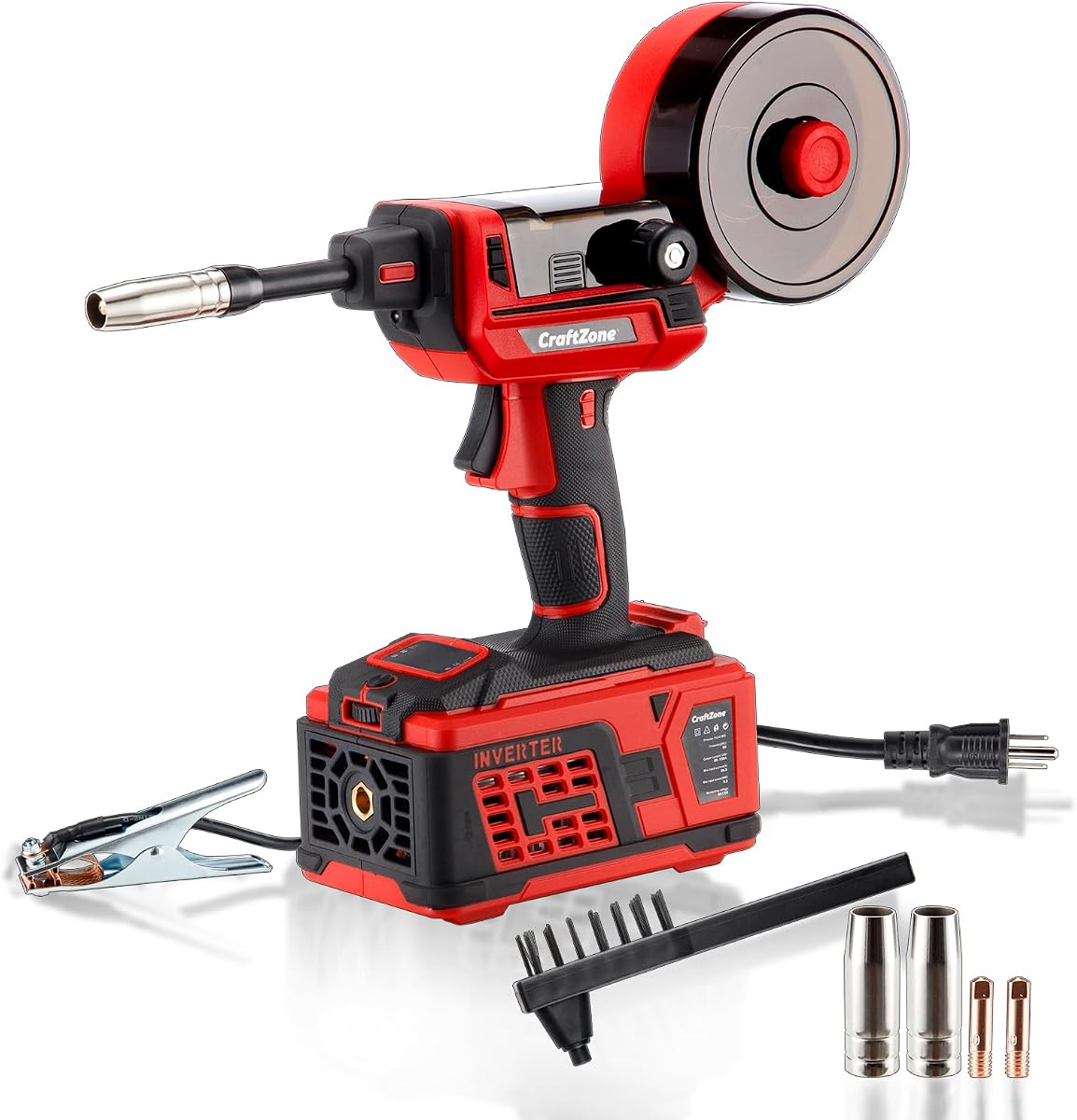 Handheld MIG Welder | Easy Operation Flux Core Welder with Overheat & Voltage Protection, Portable Gasless Handheld Gun | Lightweight 110V for Home DIY & Auto Repair