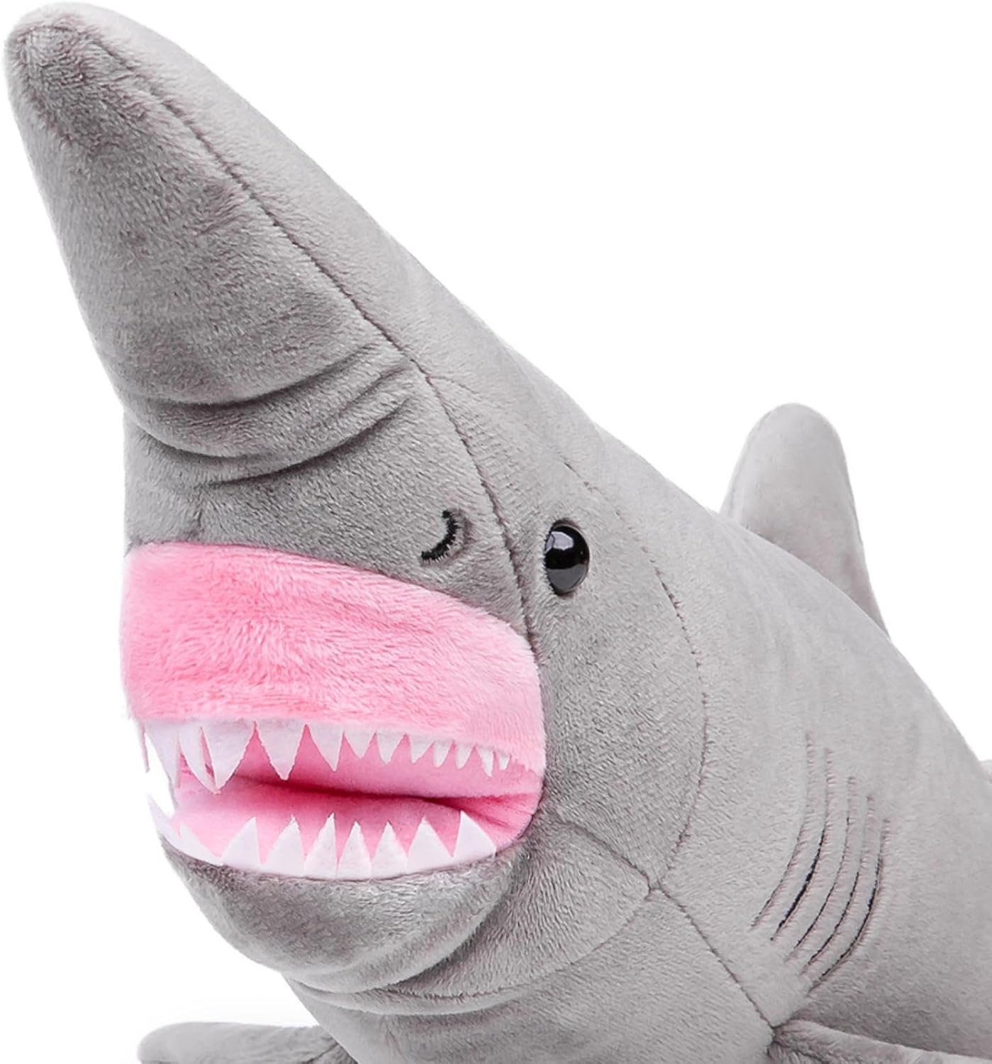 FRANKIEZHOU Goblin Shark Plush Toys-26in,Lifelike Long Tipped Shark, Shark Gifts for Kids,Shark Decor