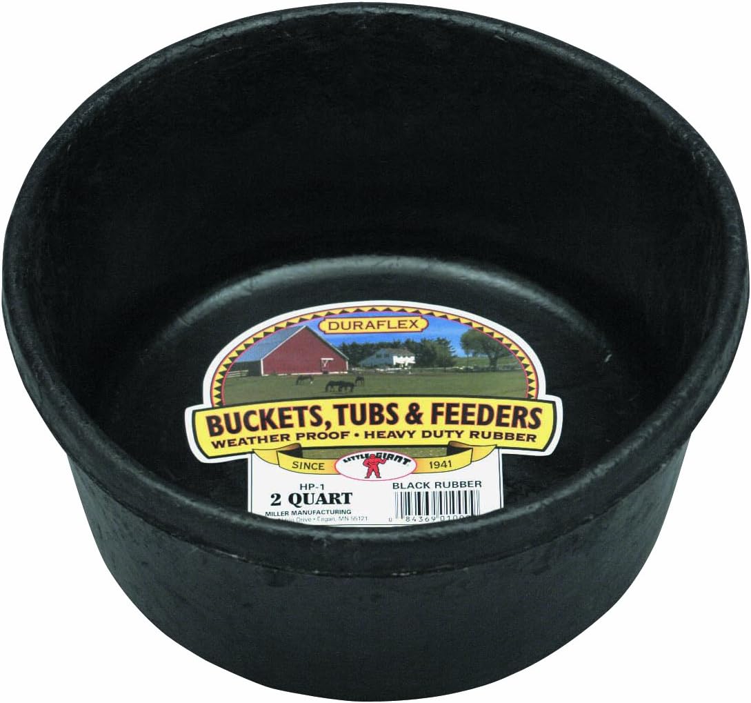 Little Giant Miller Manufacturing 2 Quart Rubber Feed Pans HP-1